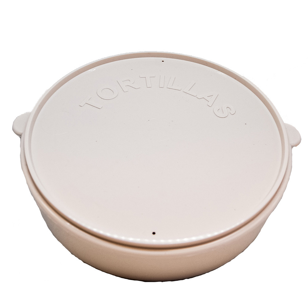 6" Cream Plastic Tortilla Warmer Buy now exclusively with Mexgrocer.co.uk